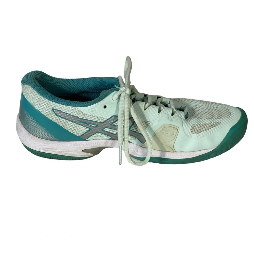 Women’s ASICS Green 1042 A080 Court Speed Flytefoam Lace Up Sneakers Sz 8